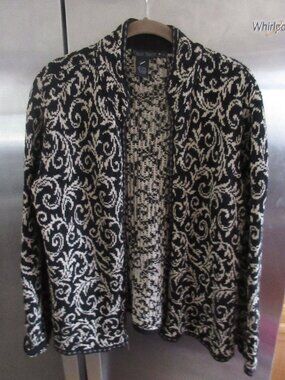 vintage nomadic traders zip cardigan sweater L